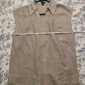 Express linen blend sleeveless top size small